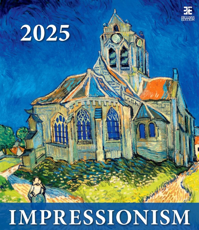 Zdjęcie okładki w kalendarzu ściennym Impressionism 2025 wydawnictwa Helma