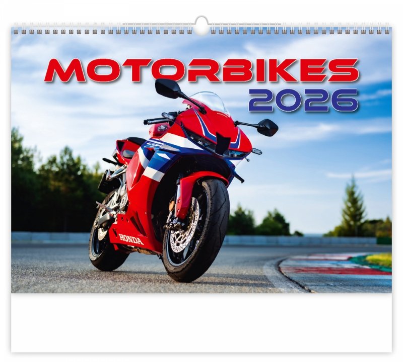 H23 Kalendarz ścienny wieloplanszowy Motorbikes 2026