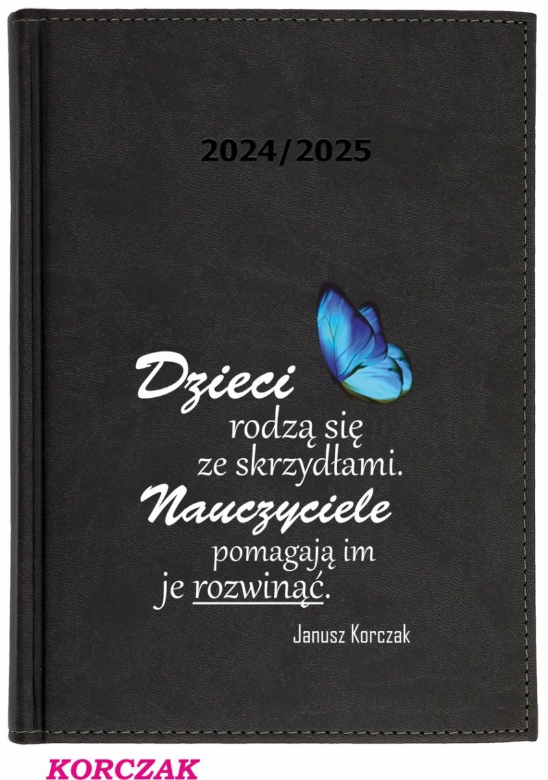Kalendarz z nadrukiem na okładce - KORCZAK