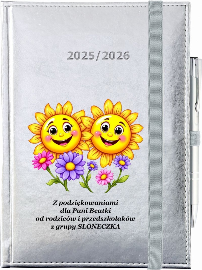 okładka kalendarza nauczyciela przedszkola z nadrukiem UV