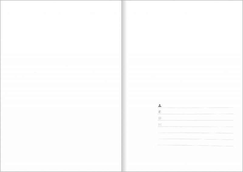 Notes A5 papier biały w kratkę - strona tytułowa