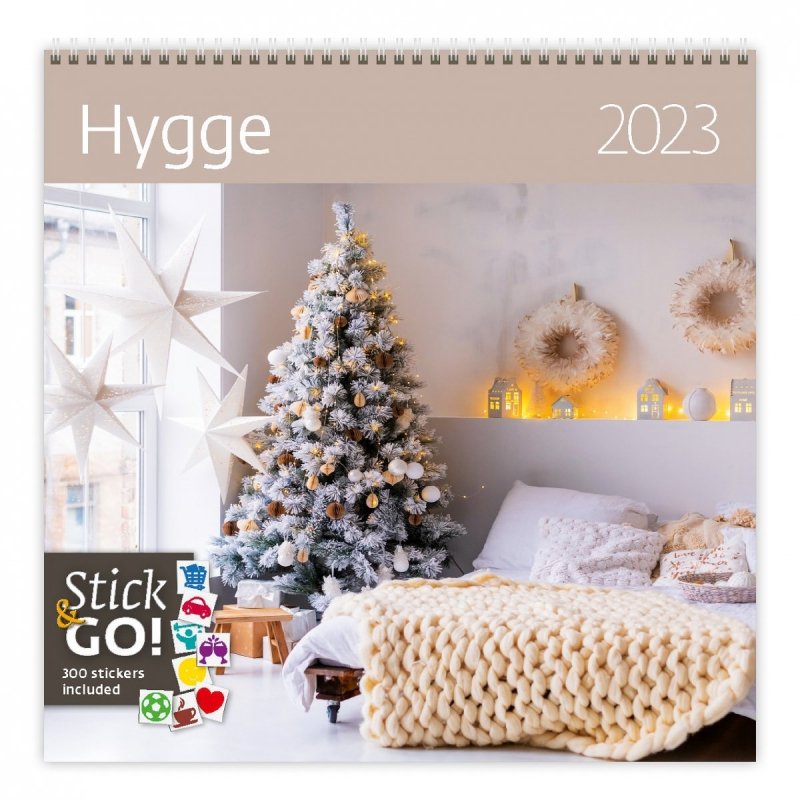 Kalendarz ścienny wieloplanszowy Hygge 2023 - okładka