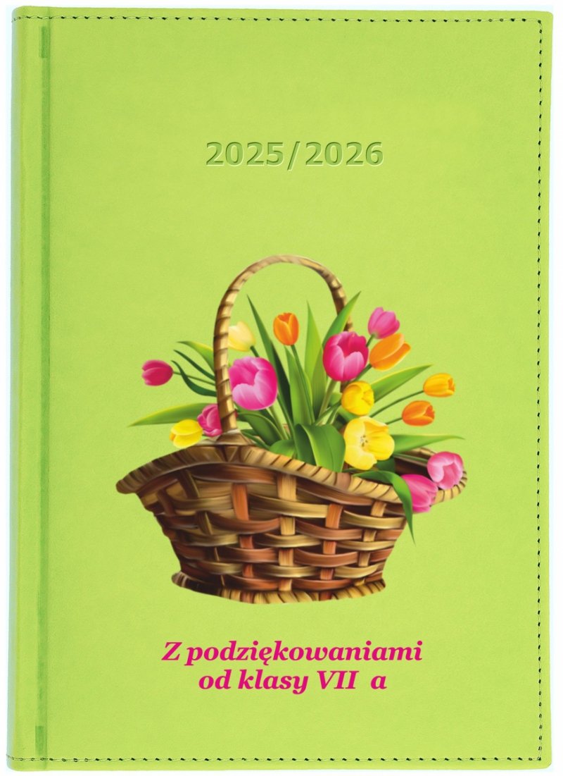 kalendarz książkowy na rok szkolny 2025/2026 z dedykacją dla nauczyciela
