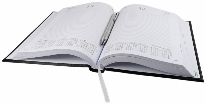 Kalendarz książkowy 2026 A5 dzienny papier biały drukowane registry oprawa VIVELLA EXCLUSIVE czerwona