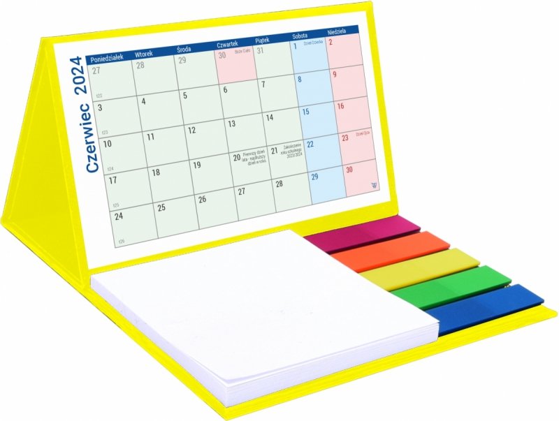 Kalendarz biurkowy od czerwca 2024 do czerwca 2025