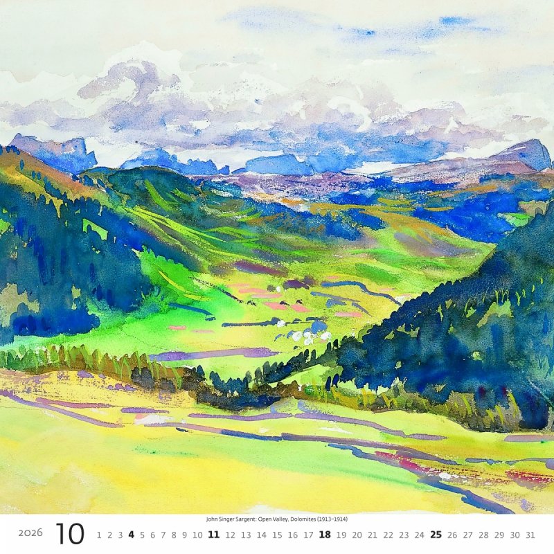 H30 Kalendarz ścienny wieloplanszowy Impressionism 2026