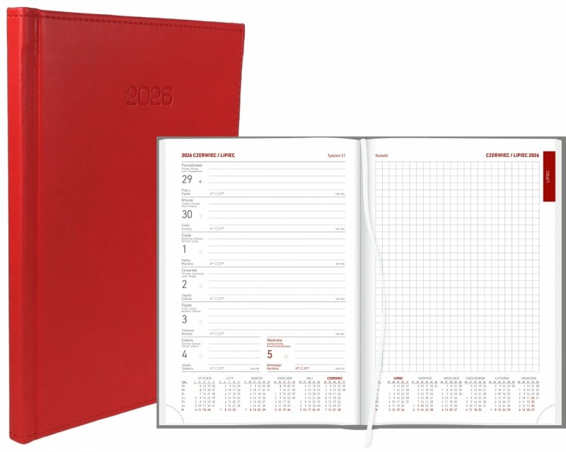 kalendarz książkowy 2026 w oprawie vivella