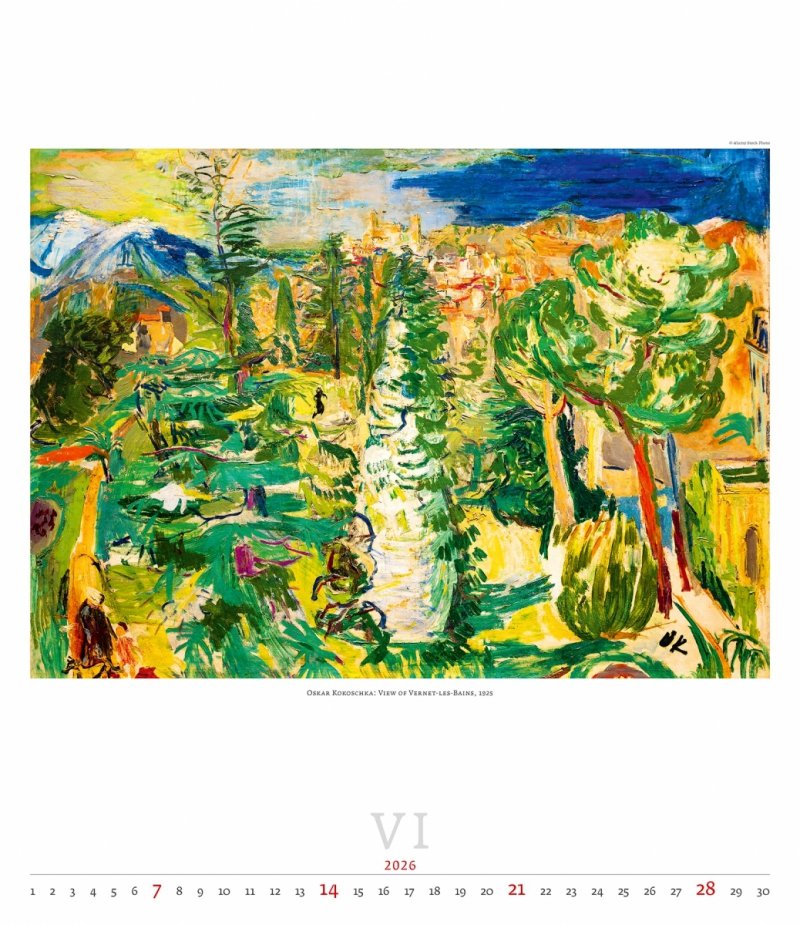 E01 Kalendarz ścienny wieloplanszowy Expressionism 2026 - exclusive edition