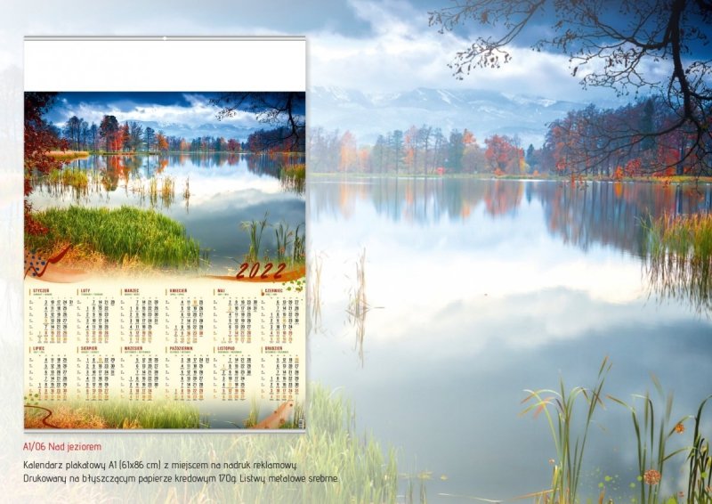 Kalendarz plakatowy  2022 A1/06 Nad jeziorem