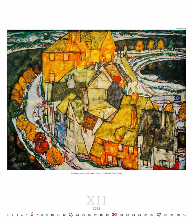E01 Kalendarz ścienny wieloplanszowy Expressionism 2026 - exclusive edition Z NADRUKIEM