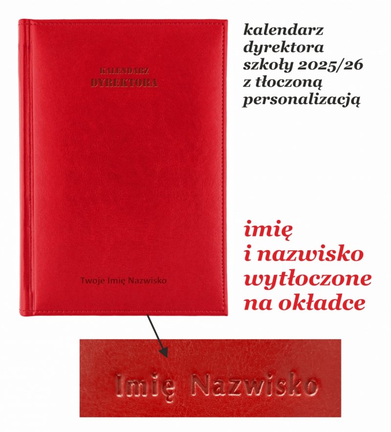 kalendarz tygodniowy duży dla dyrektora szkoły na rok 2025/2026