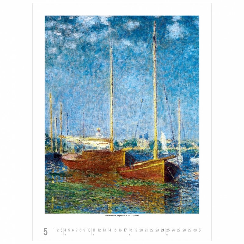 C04 Kalendarz ścienny wieloplanszowy Claude Monet 2026 Z NADRUKIEM