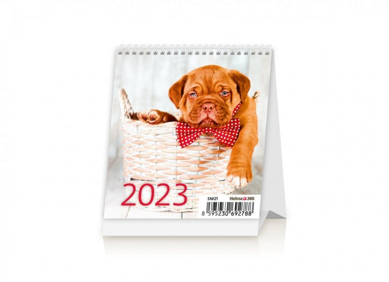 Kalendarz biurkowy 2023 Pieski (Puppies)