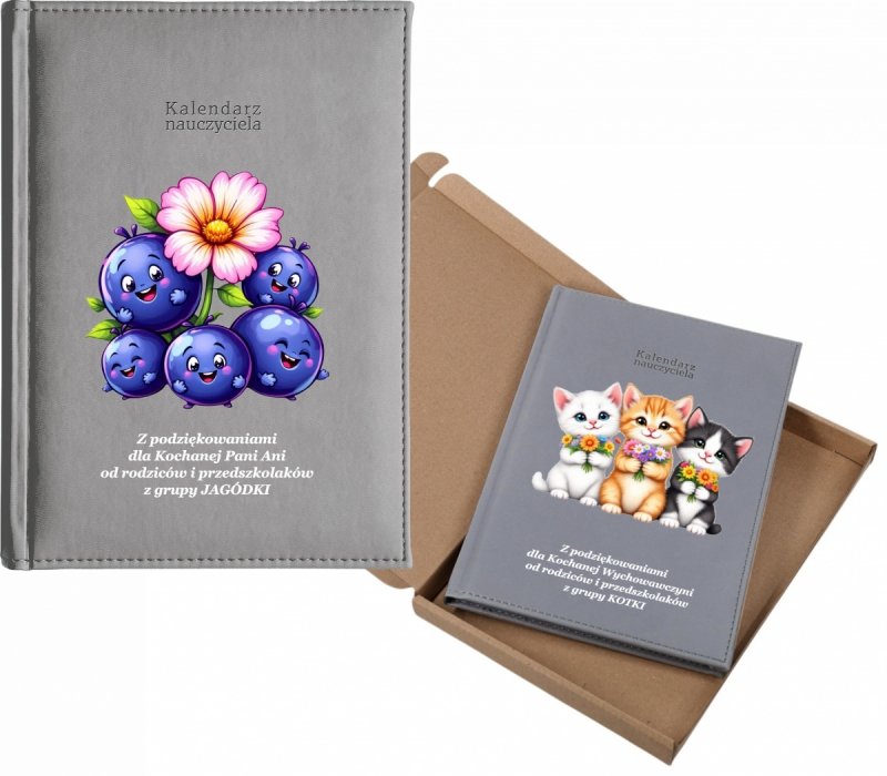 kalendarz dla nauczyciela na rok 2026/2027 z pudełkiem w komplecie