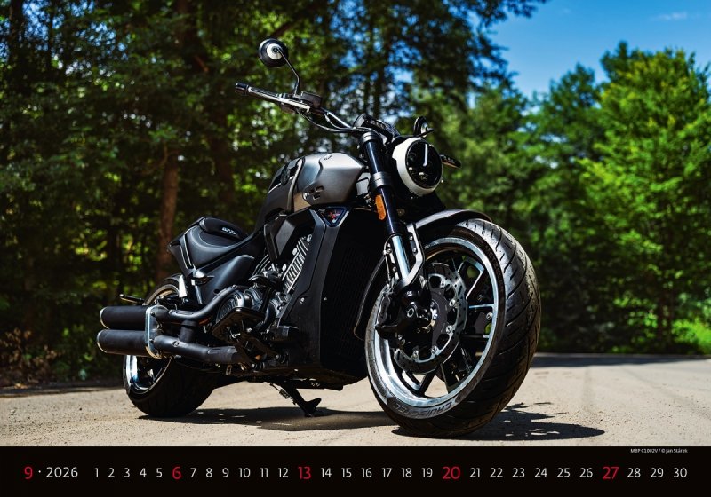 H23 Kalendarz ścienny wieloplanszowy Motorbikes 2026