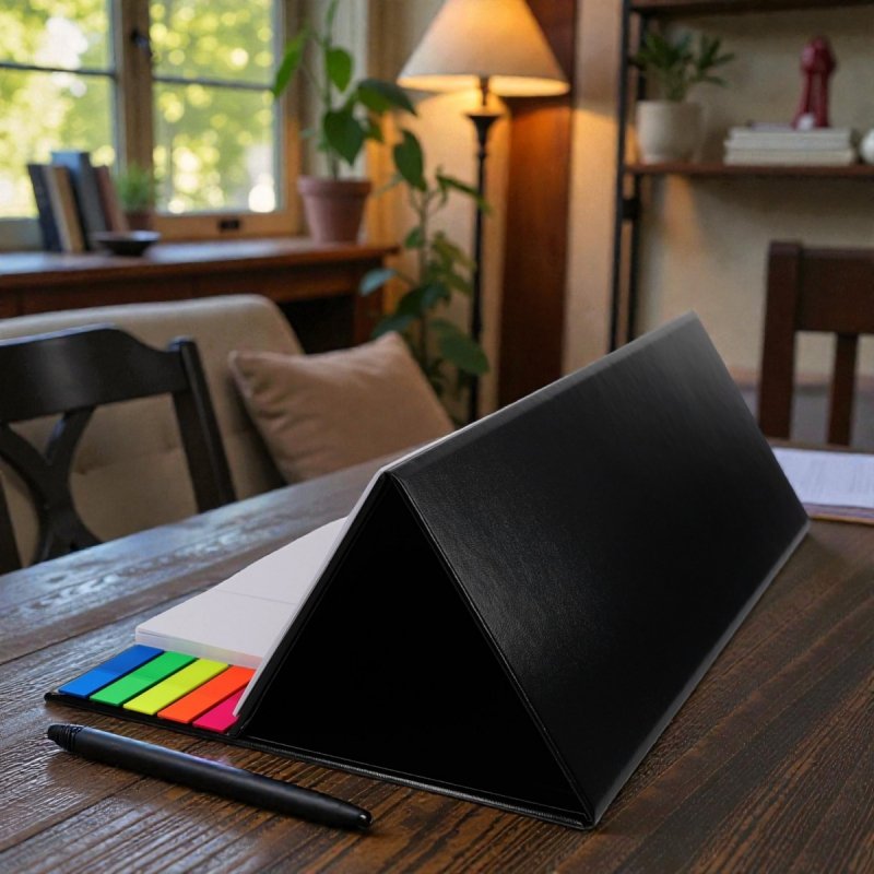 Kalendarz biurkowy z notesami i znacznikami samoprzylepnymi MAXI 2026 niebieski