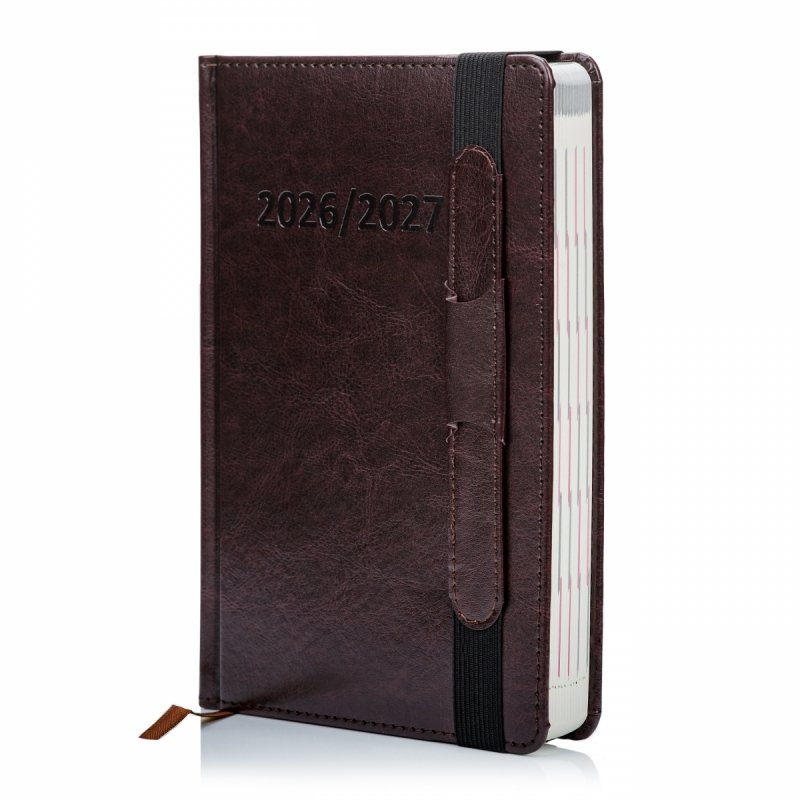 kalendarz książkowy 2026 w oprawie skóropodobnej