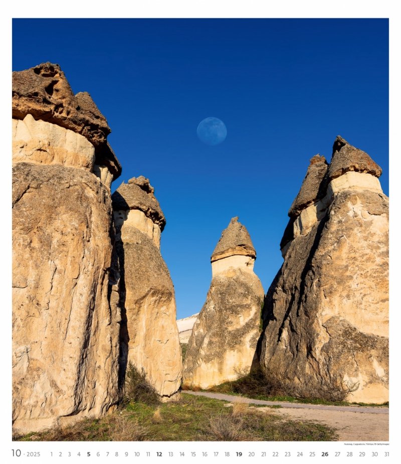 Kalendarz ścienny wieloplanszowy Geo Art 2025 - exclusive edition - październik 2025
