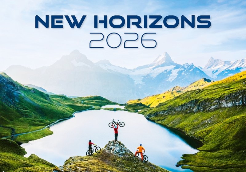 H10 Kalendarz ścienny wieloplanszowy New Horizons 2026 Z NADRUKIEM