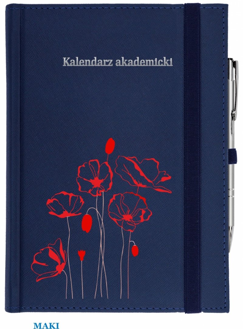 kalendarz z nadrukiem na okładce - MAKI