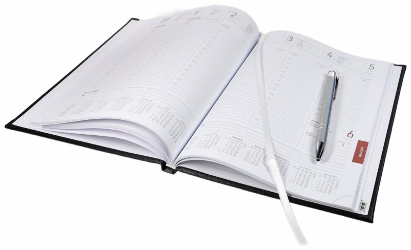 Kalendarz książkowy 2026 B5 tygodniowy papier biały drukowane registry oprawa VIVELLA EXCLUSIVE czerwona