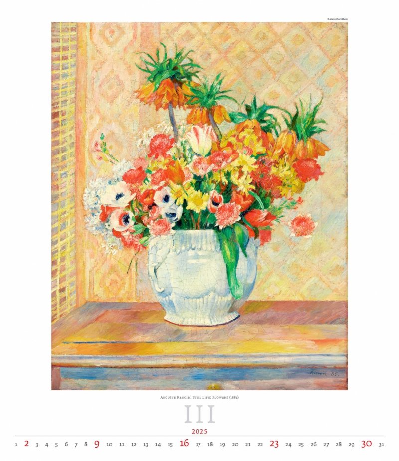 Kalendarz ścienny wieloplanszowy Impressionism 2025 - exclusive edition - marzec 2025