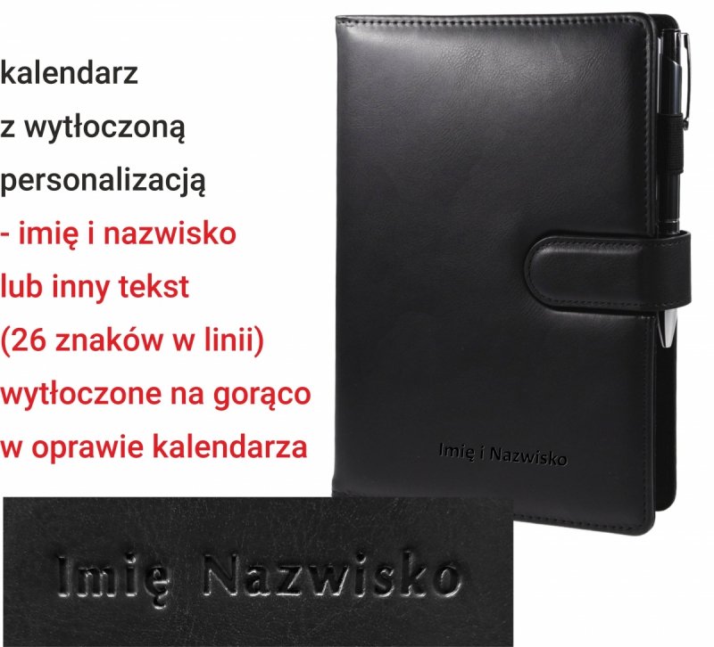 kalendarz dla pedagogów na rok szkolny 2025/2026 z kieszeniami na dokumenty