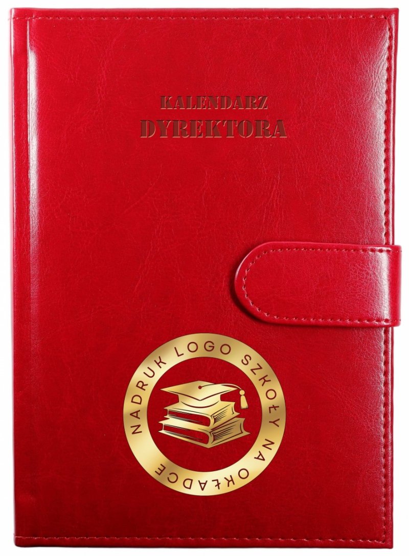 kalendarze książkowe z logo i danymi szkoły