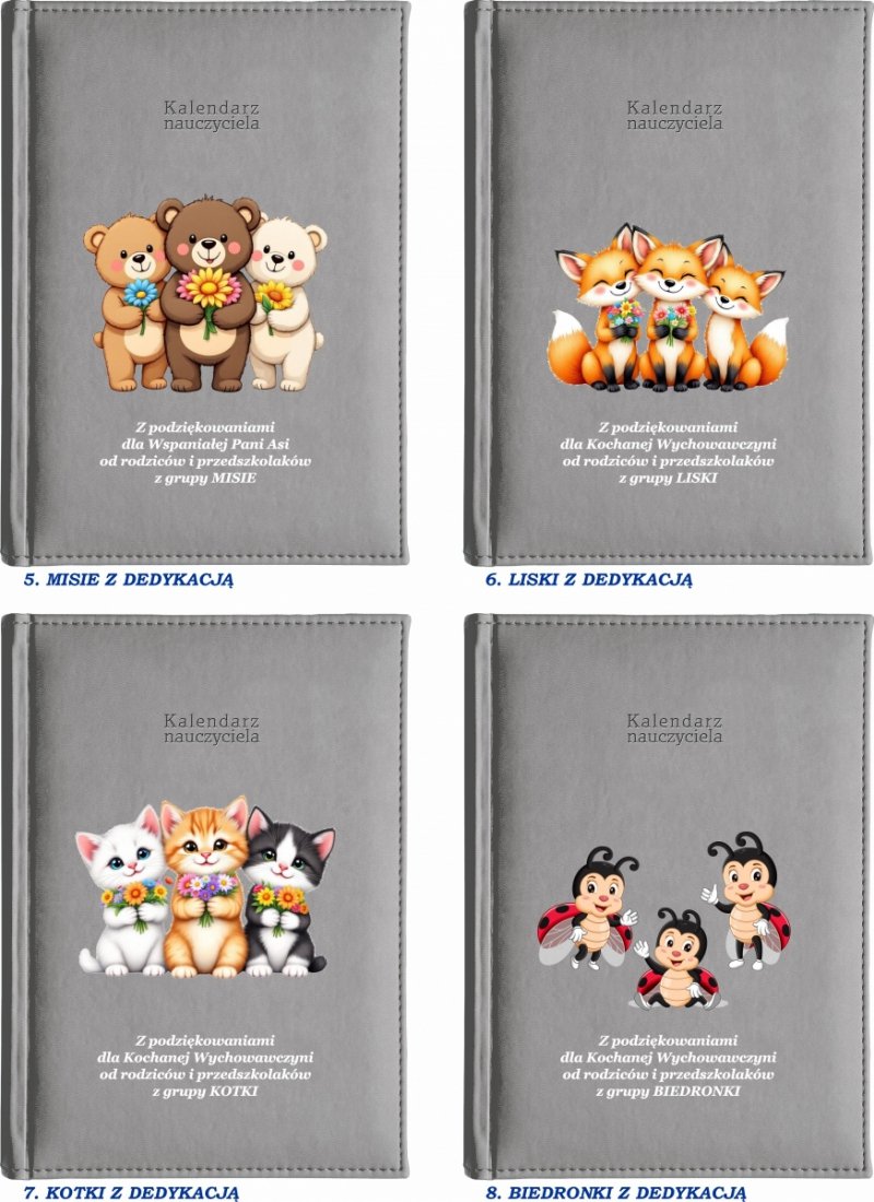 kalendarz książkowy dla pedagoga na rok szkolny 2026/2027 z grafiką na okładce