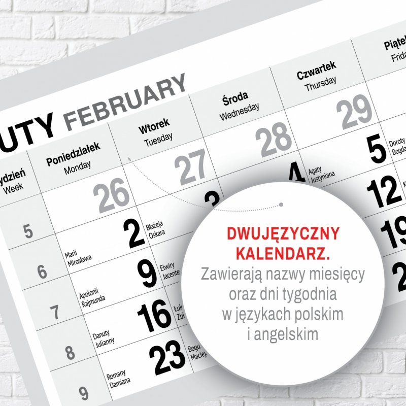 Kalendarz TRÓJDZIELNY PREMIUM 2026 OGRÓD