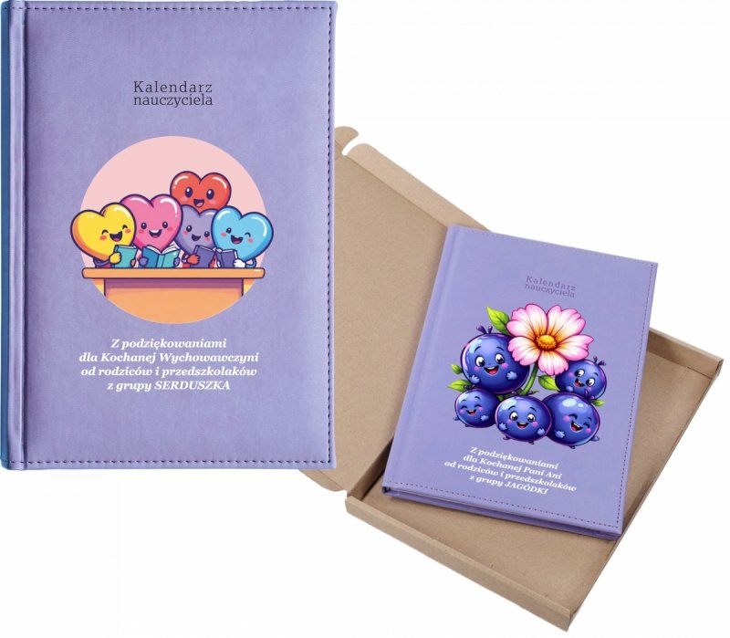kalendarz dla nauczyciela na rok 2026/2027 z pudełkiem w komplecie