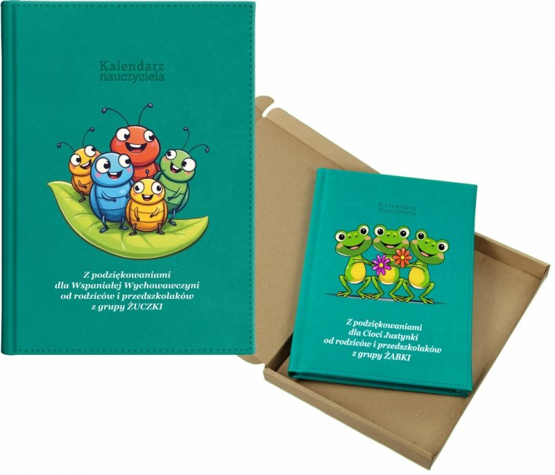 kalendarz dla nauczyciela na rok 2026/2027 z pudełkiem w komplecie