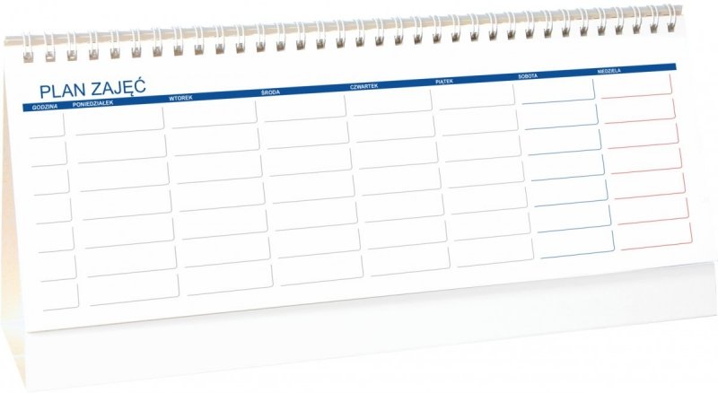Kalendarz stojący na biurko dla nauczyciela