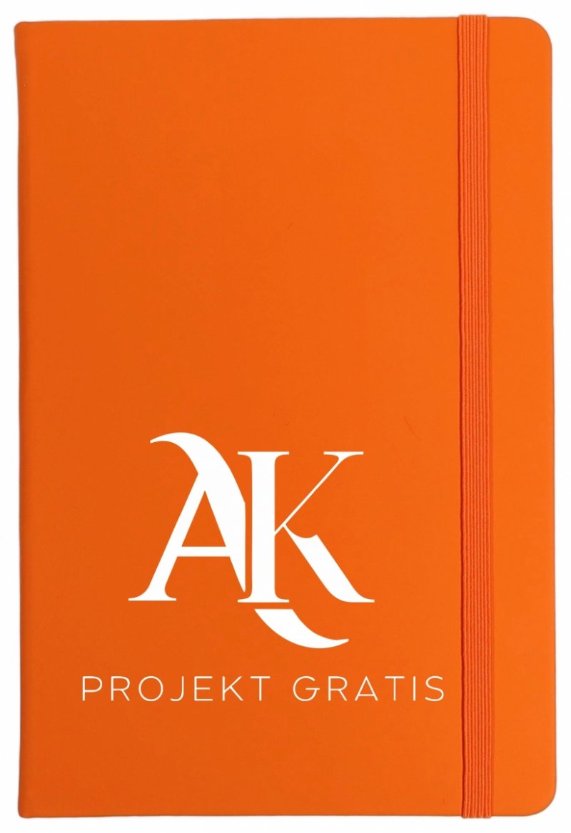 notes A5 z twoim logo na okładce