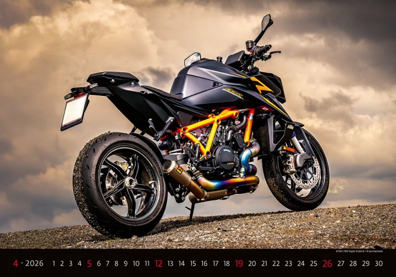 H23 Kalendarz ścienny wieloplanszowy Motorbikes 2026