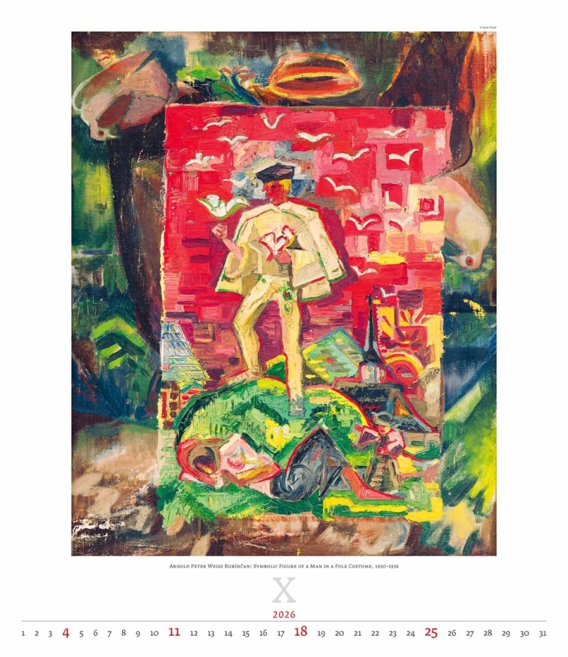E01 Kalendarz ścienny wieloplanszowy Expressionism 2026 - exclusive edition Z NADRUKIEM