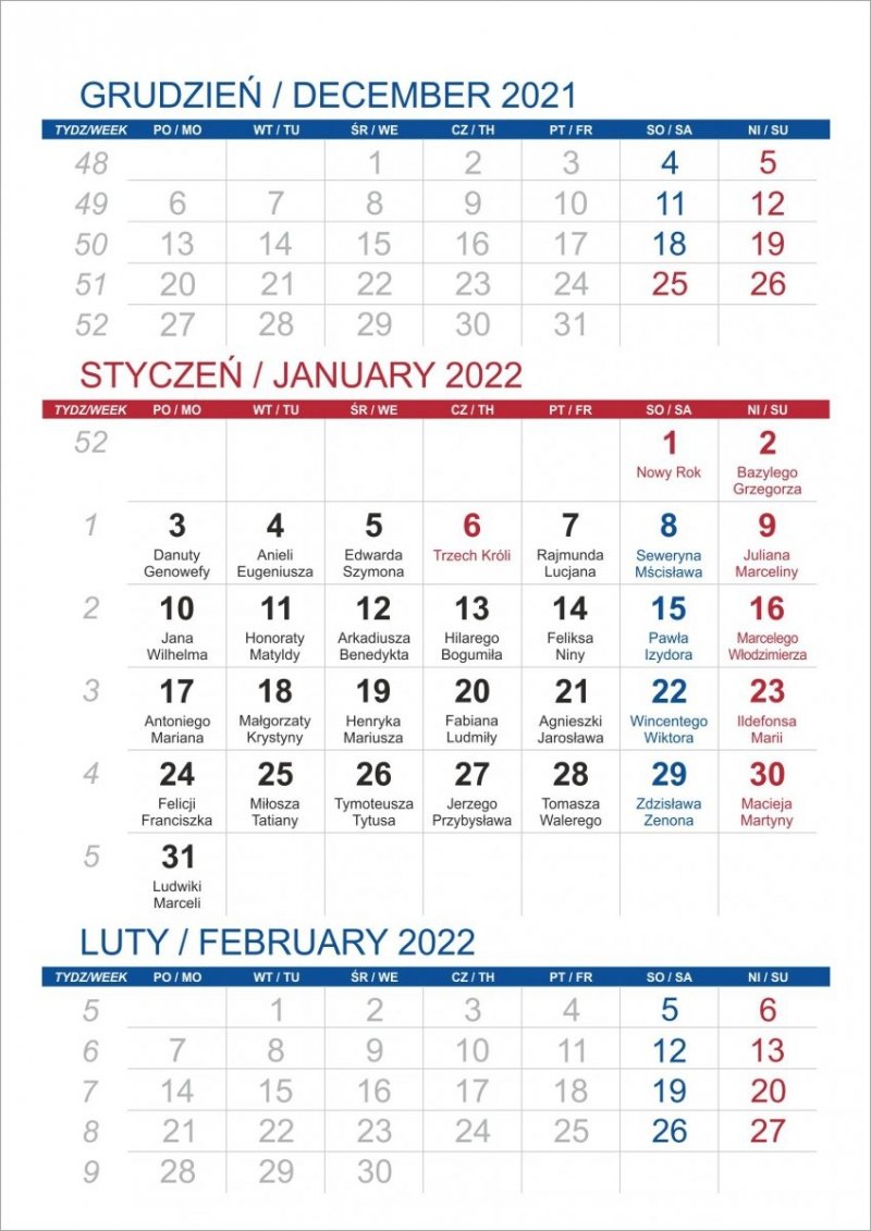 Kalendarz biurkowy z notesem i znacznikami TOP 3-miesięczny 2022 żółty