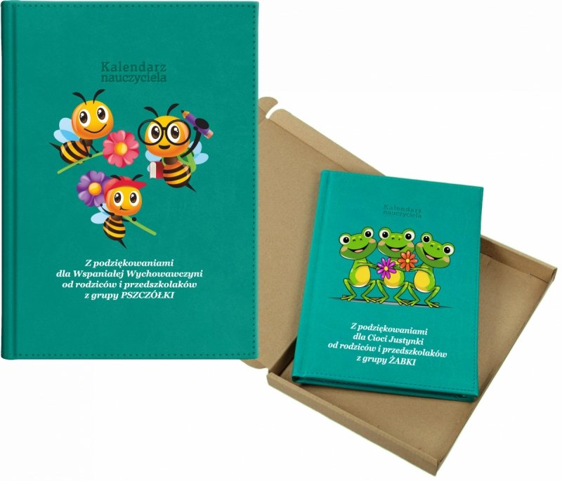kalendarz dla nauczyciela na rok 2026/2027 z pudełkiem w komplecie