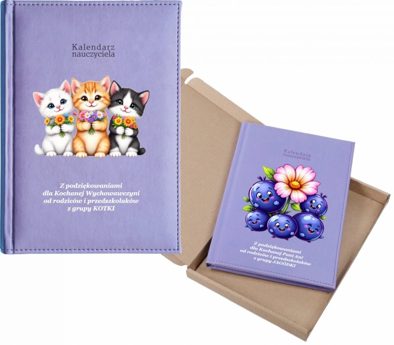 kalendarz dla nauczyciela na rok 2026/2027 z pudełkiem w komplecie
