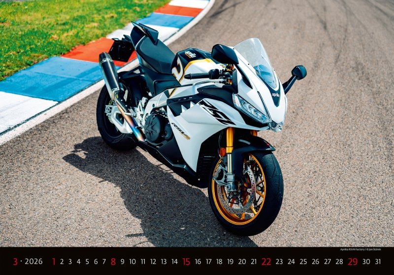 H23 Kalendarz ścienny wieloplanszowy Motorbikes 2026