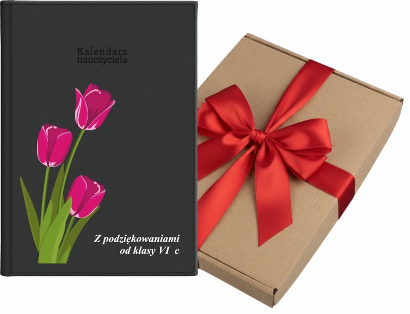 okładka kalendarza nauczyciela z nadrukiem UV