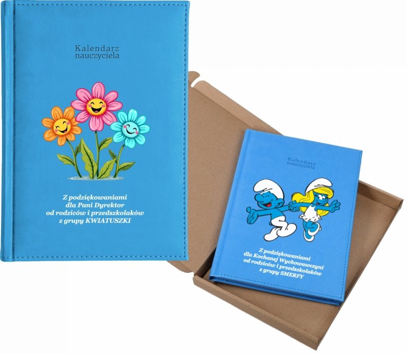 kalendarz dla nauczyciela na rok 2026/2027 z pudełkiem w komplecie