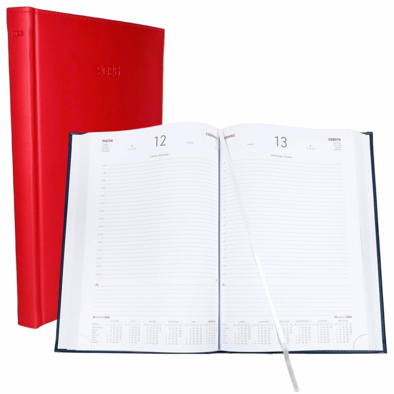 kalendarz książkowy A4 dzienny na rok 2026