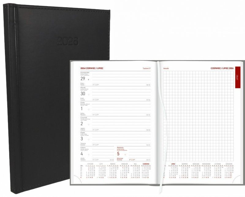 kalendarz na rok 2026 w oprawie vivella