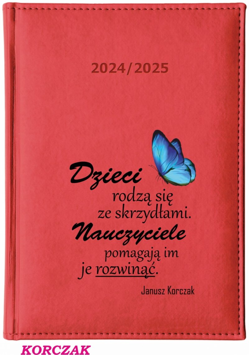 Kalendarz z nadrukiem na okładce - KORCZAK