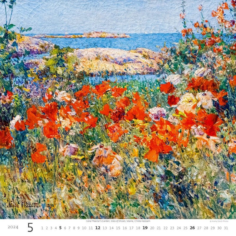 Kalendarz ścienny wieloplanszowy Impressionism 2024 - maj 2024