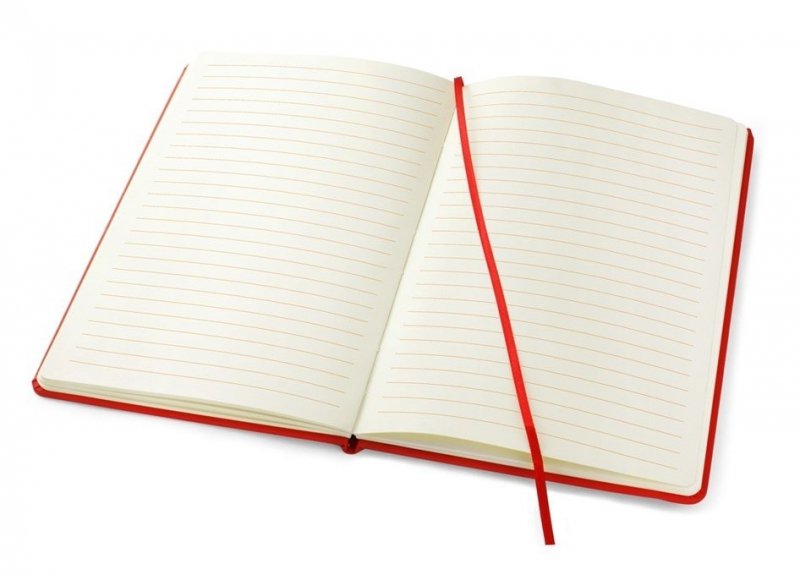 notes A5 zeszytowy, poręczny w linię