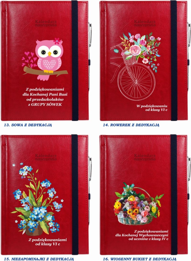 kalendarz książkowy na rok szkolny 2026/2027 dla wychowawcy na prezent od klasy
