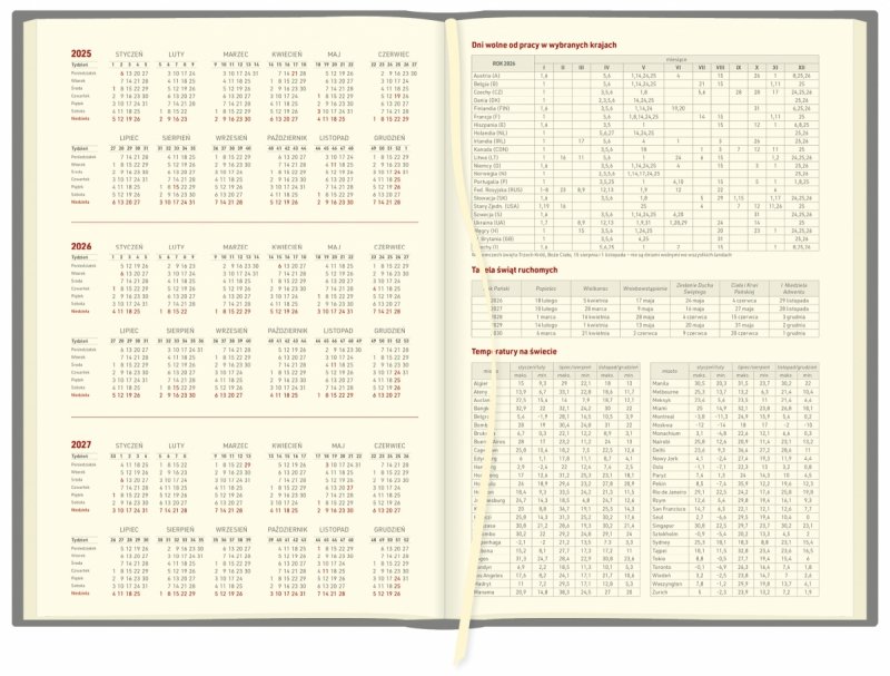 skrócone kalendarium na rok 2025,2026 oraz 2027, tabela świąt ruchomych, dni wolne od pracy w wybranych krajach