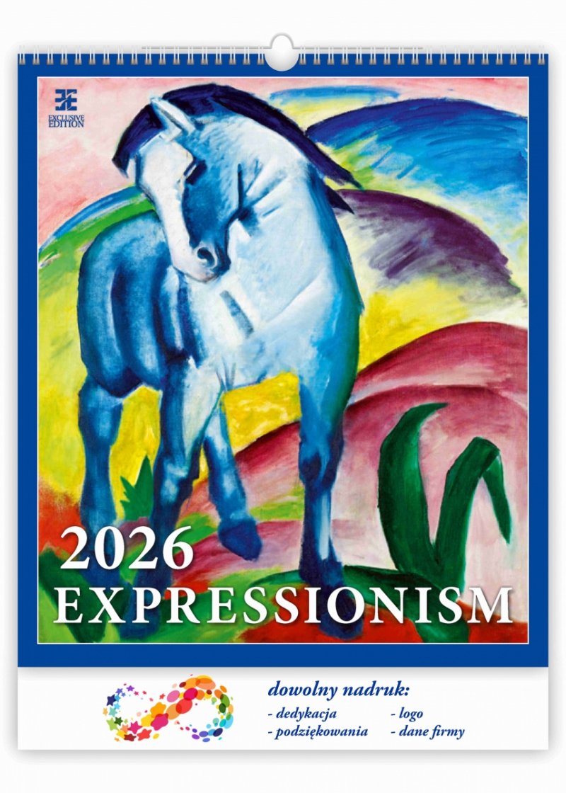 E01 Kalendarz ścienny wieloplanszowy Expressionism 2026 - exclusive edition Z NADRUKIEM